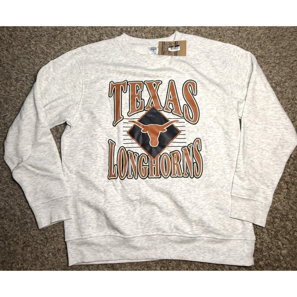 NEW Rivalry Threads Texas Longhorns NCAA Crewneck Comfy Sweater (Large)